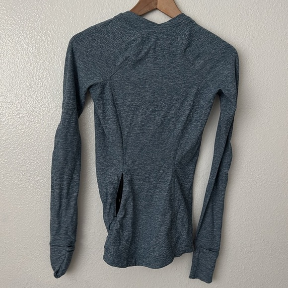 Lululemon 4 Runderful Long Sleeve in Heathered Petrol Blue - Picture 10 of 11